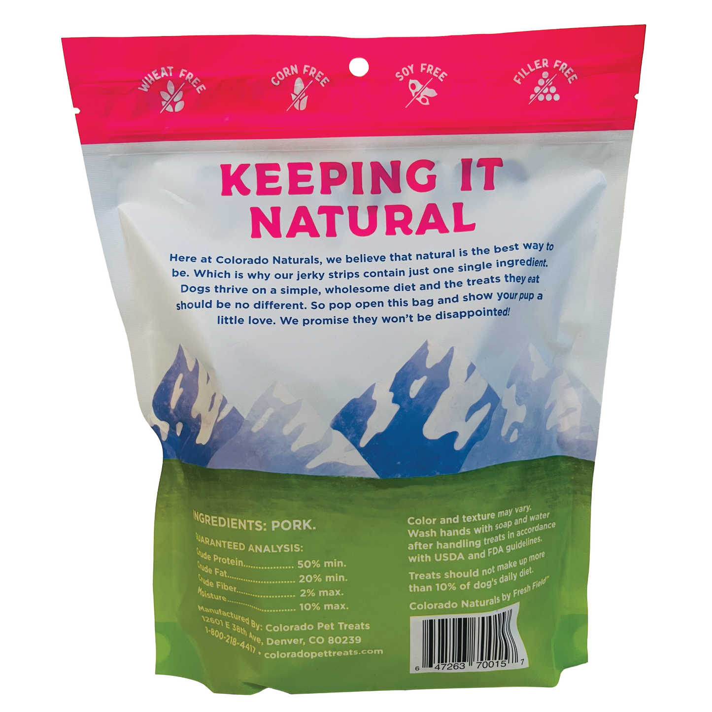 Colorado Naturals Bacon Jerky Strip Dog Treats