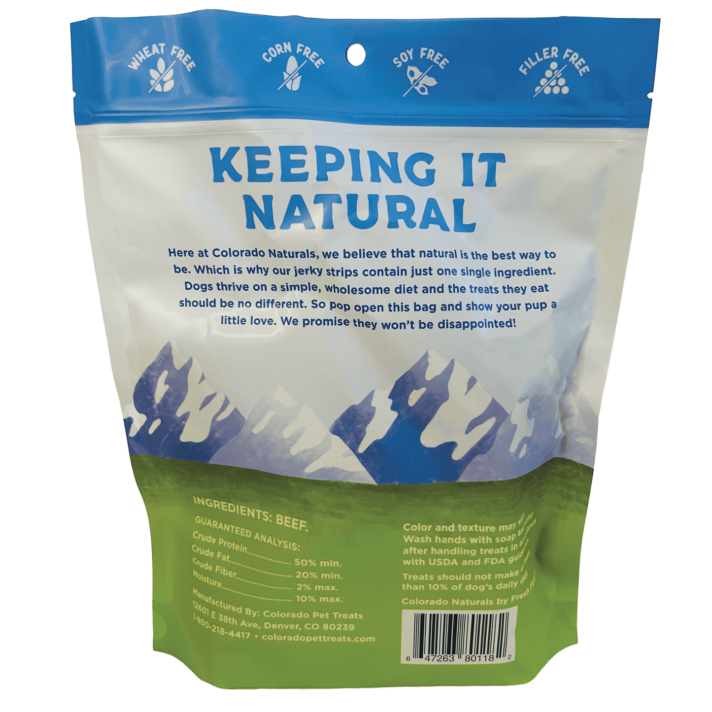 Colorado Naturals Beef Jerky Strip Dog Treats