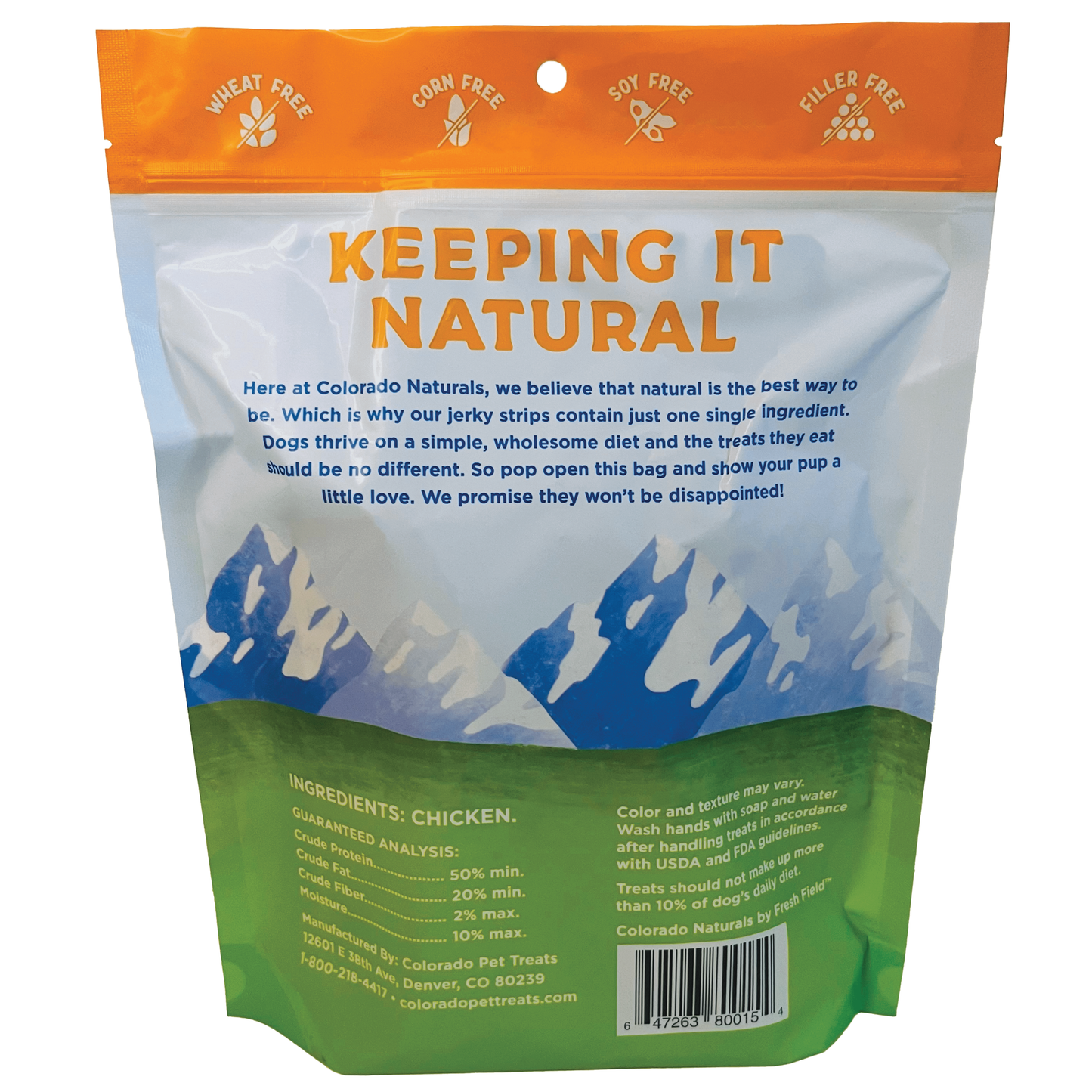 Colorado Naturals Chicken Jerky Strip Dog Treats