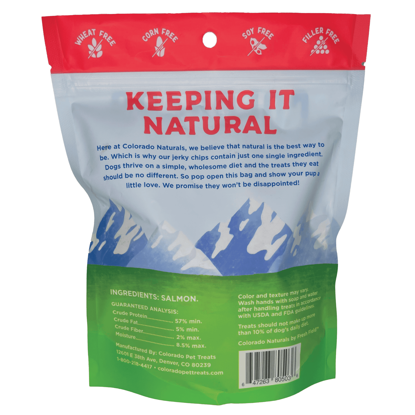 Colorado Naturals Salmon Jerky Chip Dog Treats