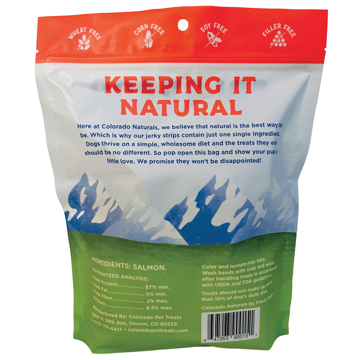 Colorado Naturals Salmon Jerky Strip Dog Treats