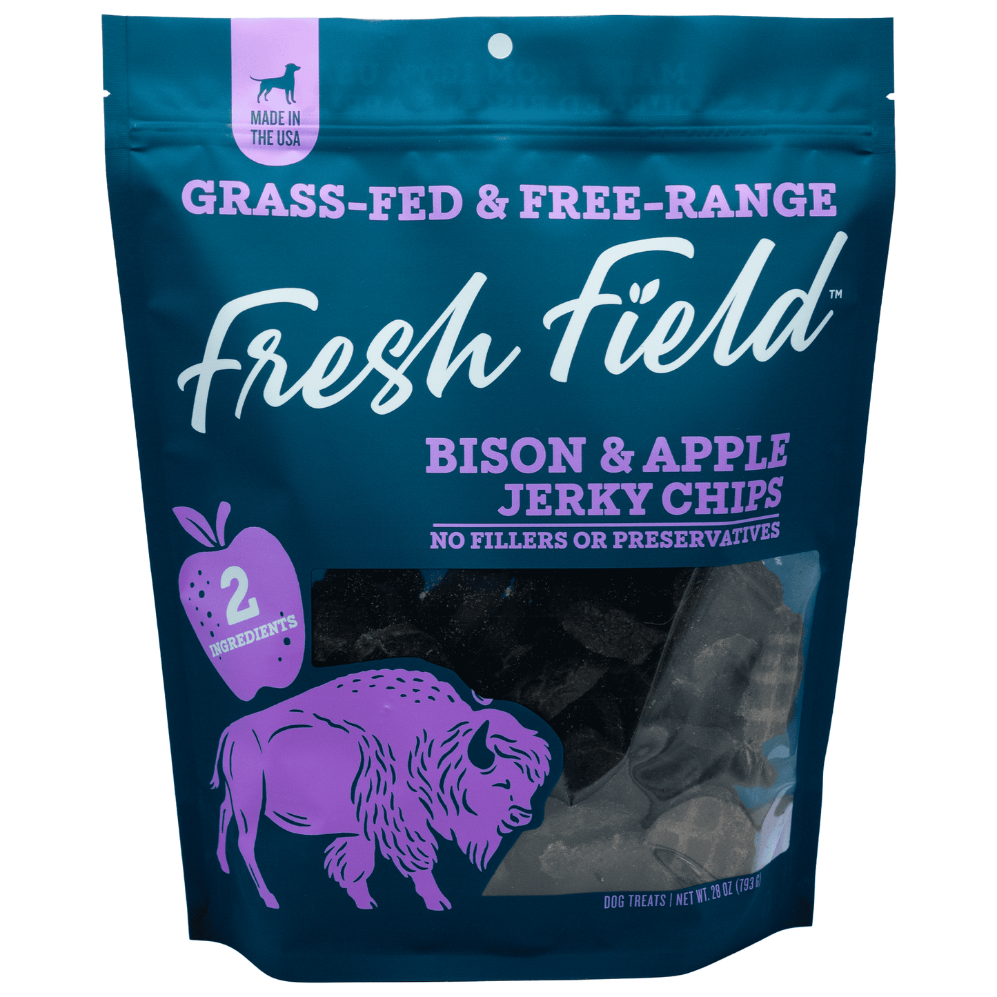 Fresh Field Bison & Apple Jerky Chips Dog Treats