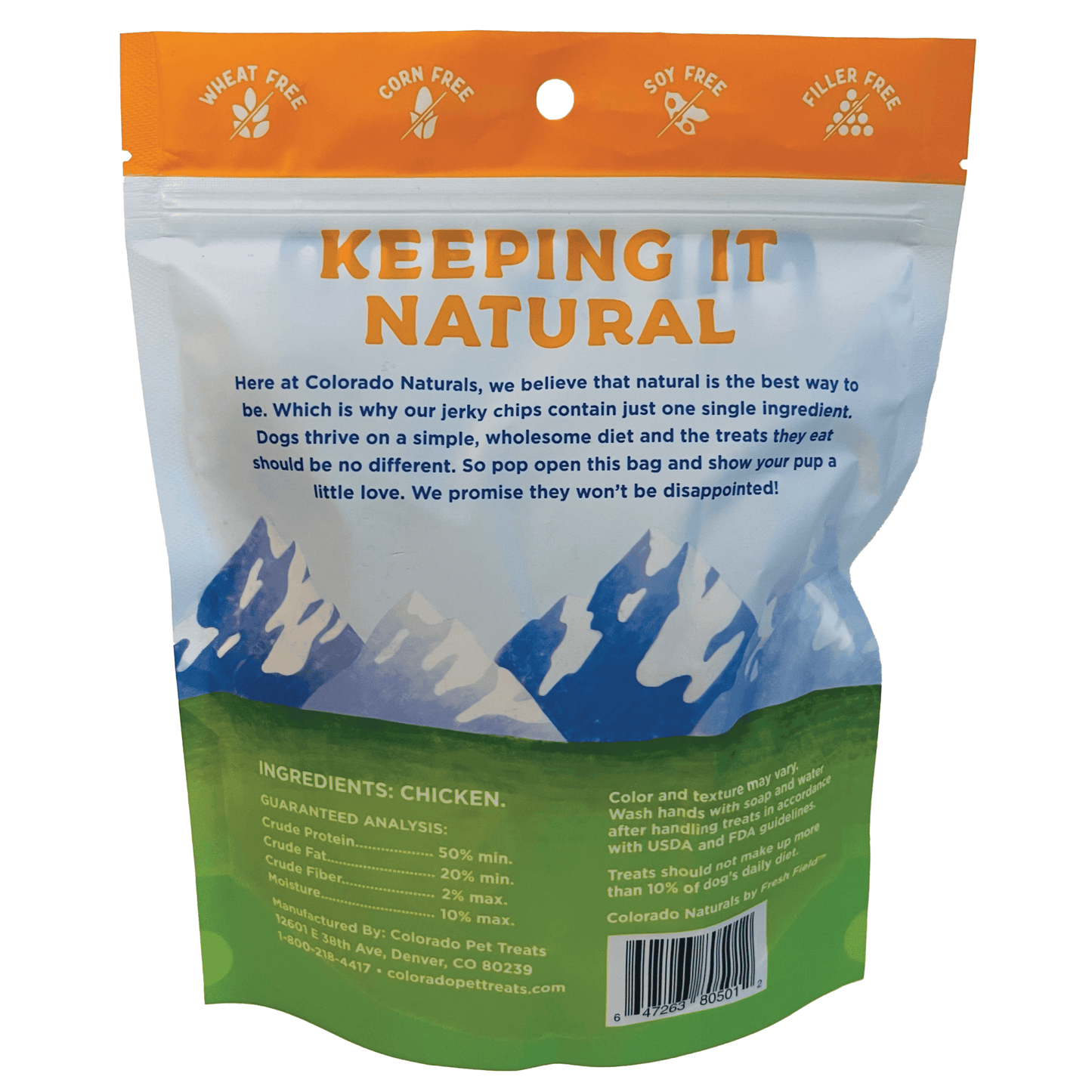 Colorado Naturals Chicken Jerky Chip Dog Treats