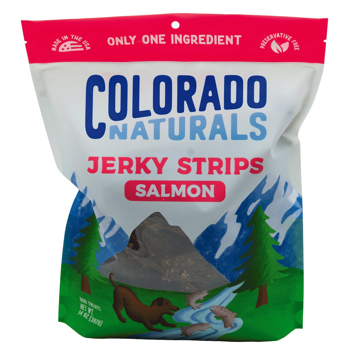 Colorado Naturals Salmon Jerky Strip Dog Treats