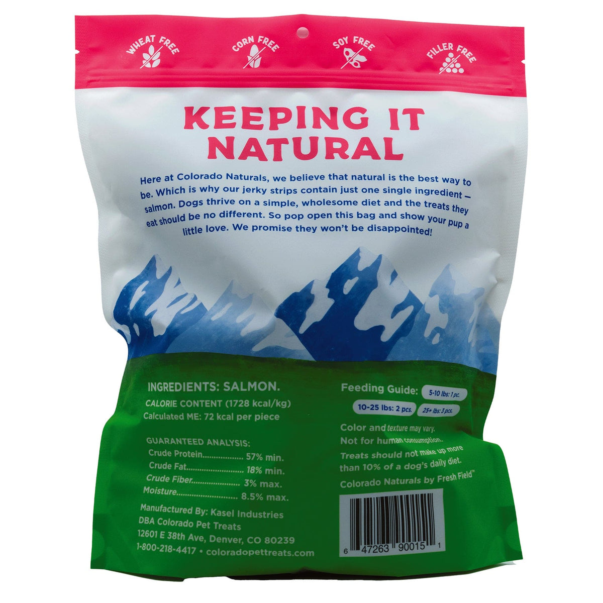 Colorado Naturals Salmon Jerky Strip Dog Treats