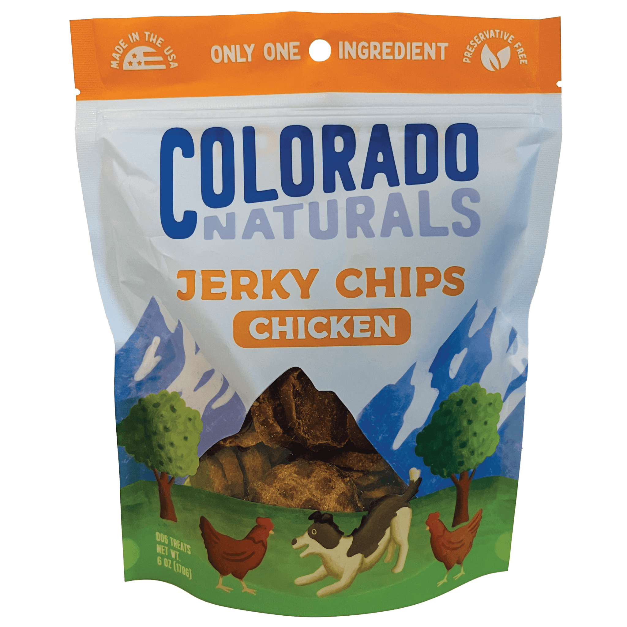 Colorado Naturals Chicken Jerky Chip Dog Treats Colorado Pet Treats