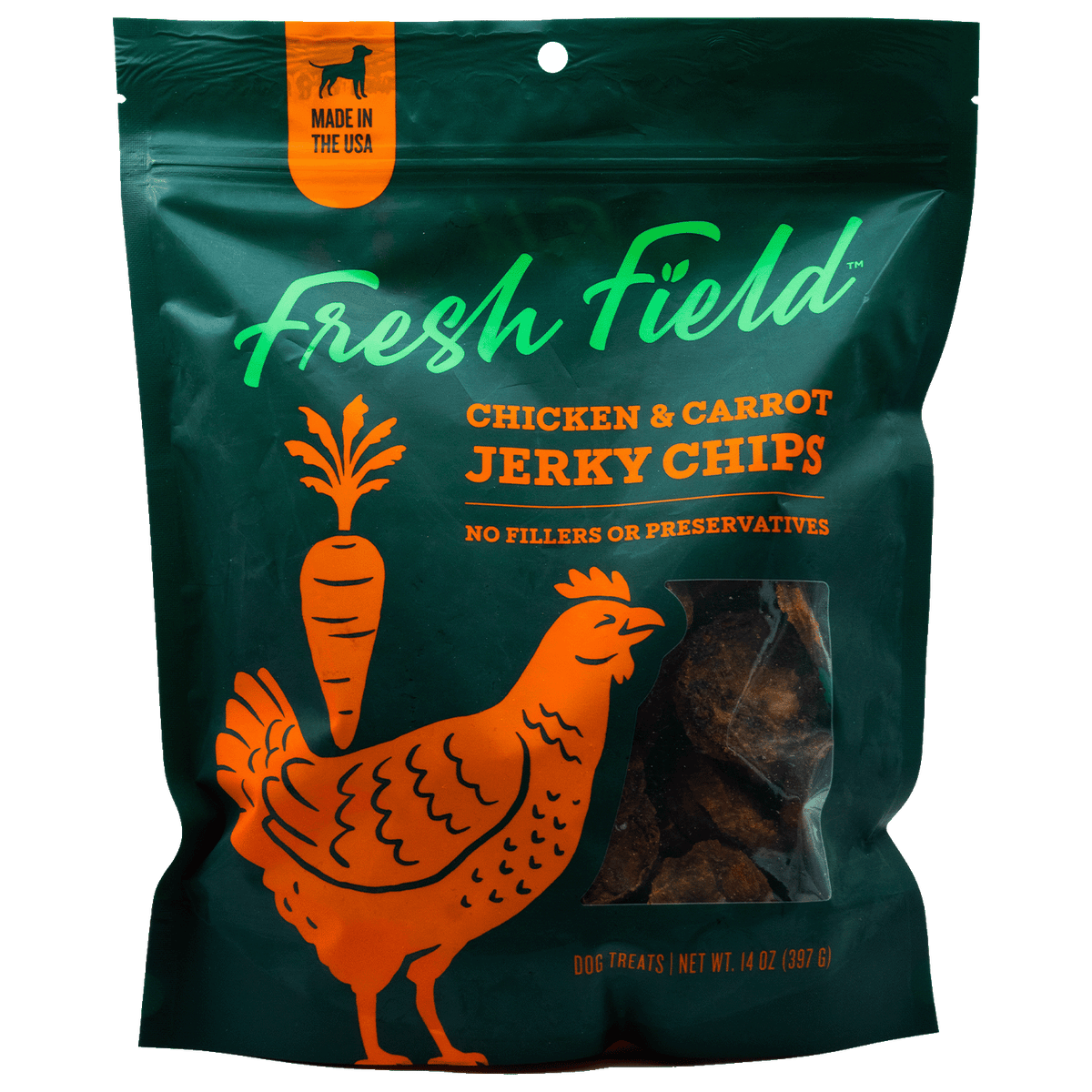 Fresh Field Chicken & Carrot Jerky Chips Dog Treats