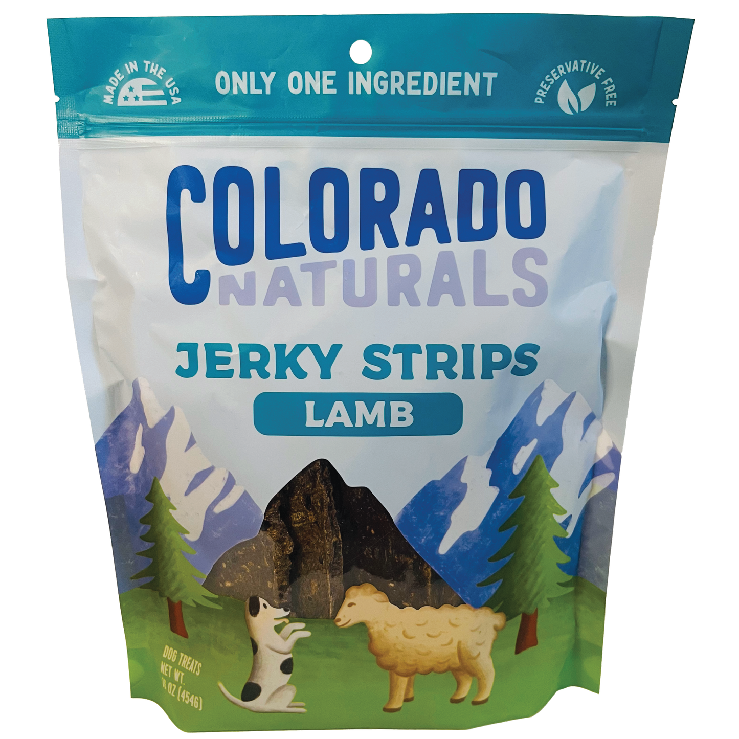 Colorado Naturals Lamb Jerky Strip Dog Treats