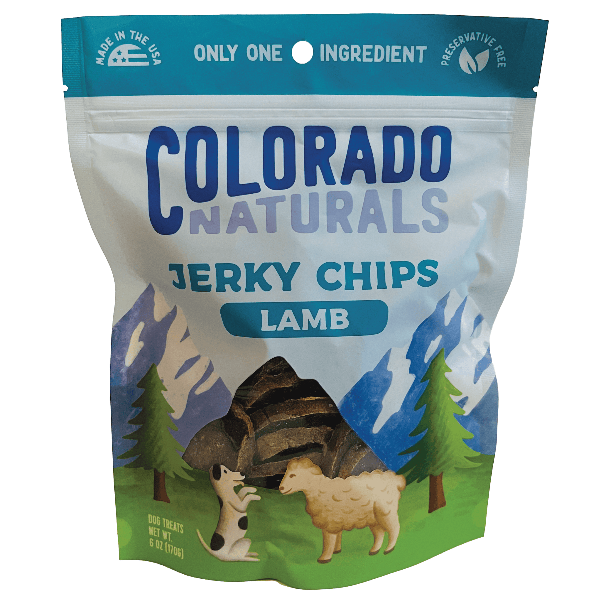 Colorado Naturals Lamb Jerky Chip Dog Treats Colorado Pet Treats