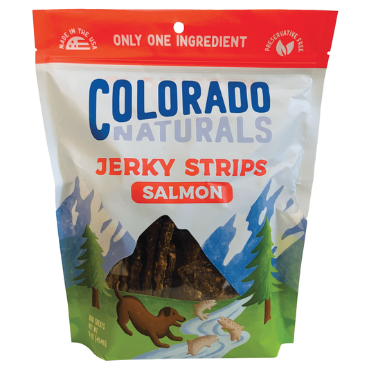 Colorado Naturals Salmon Jerky Strip Dog Treats