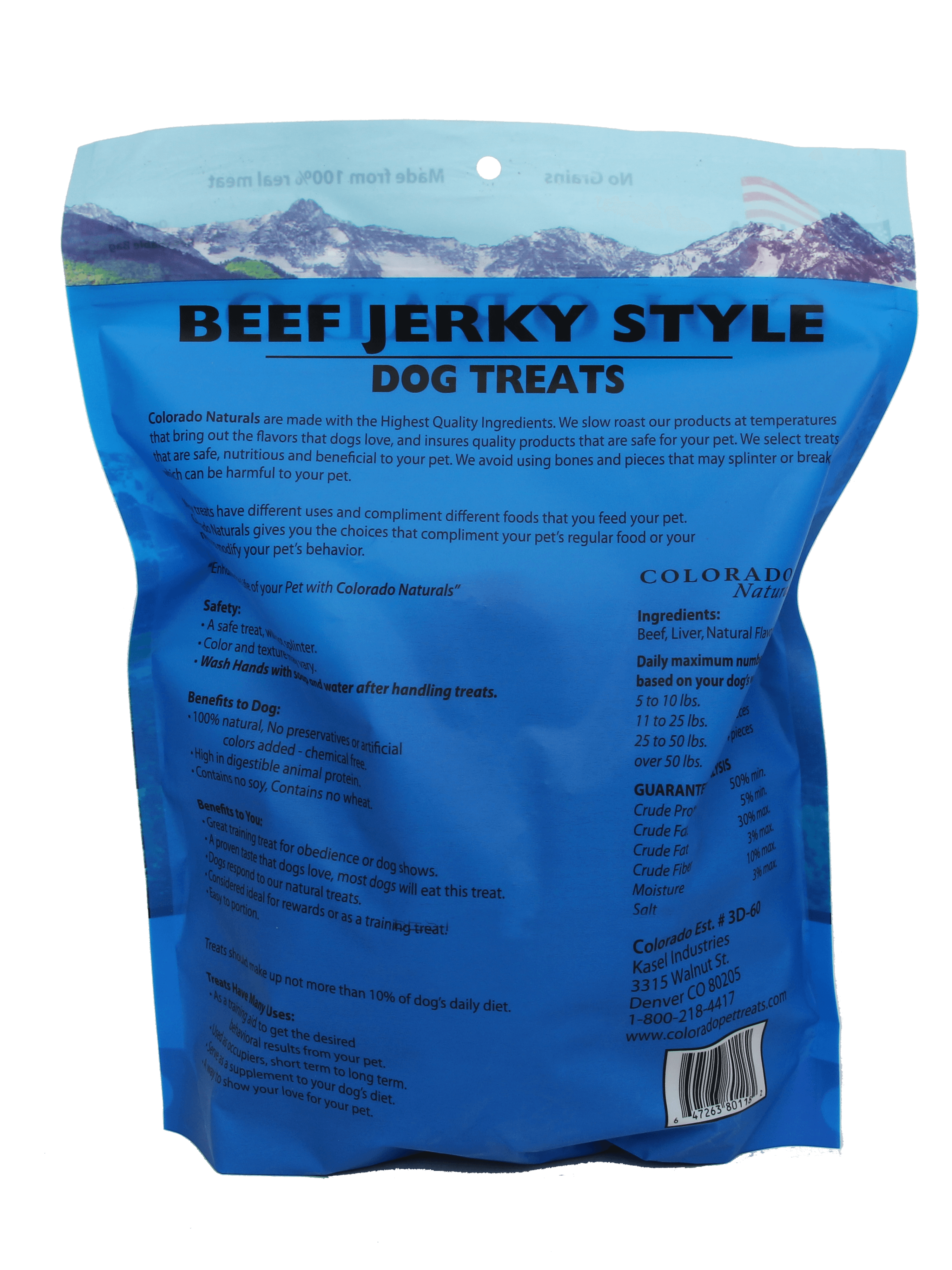 Colorado Naturals Beef Jerky Dog Treats Colorado Pet Treats