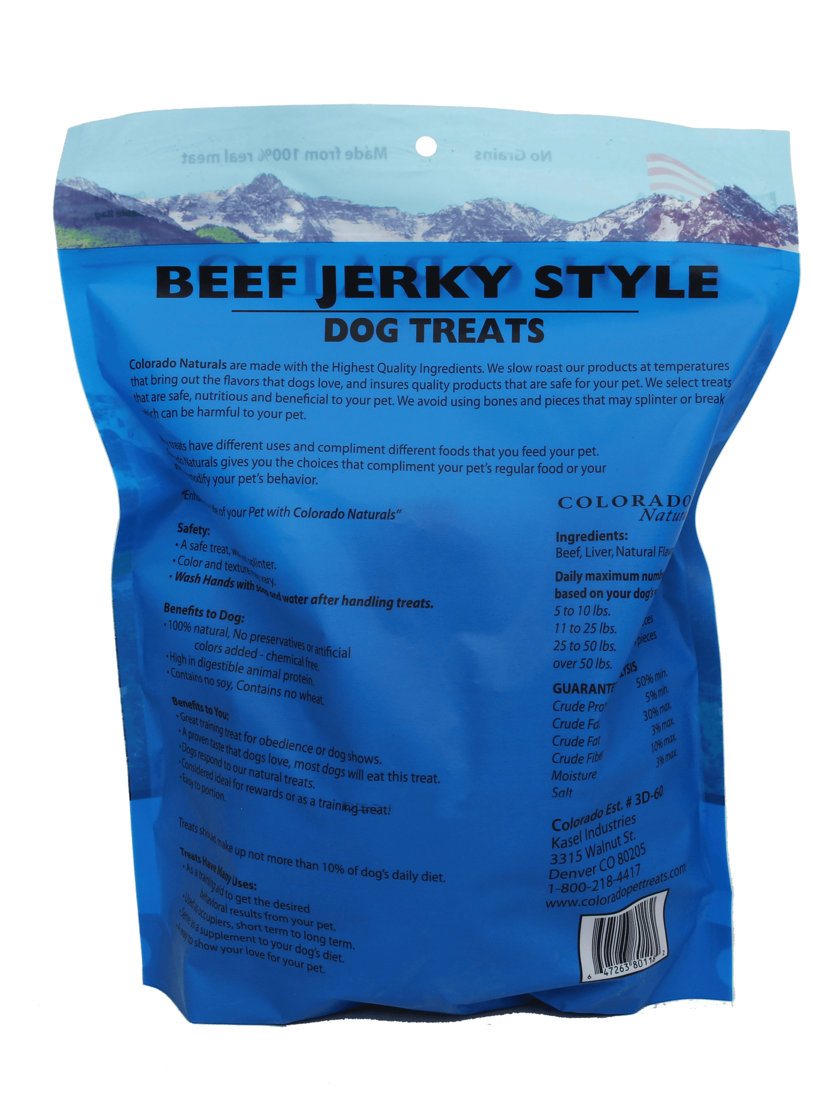 Colorado Naturals Beef Jerky Dog Treats Colorado Pet Treats